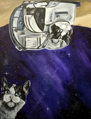 Фелисет, или Одинокий Космос
Холст, акрил. 40х50, 2025